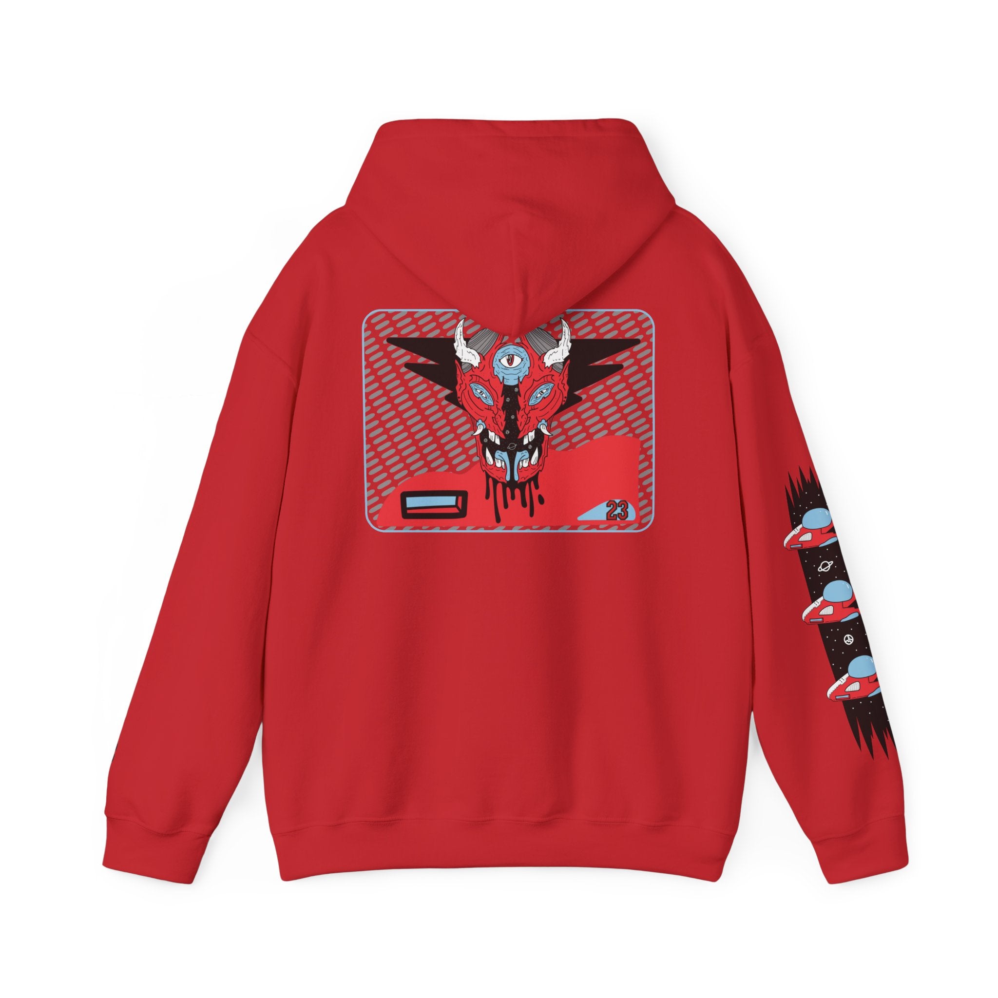 Retro-Revisions Fire Red Hoodie