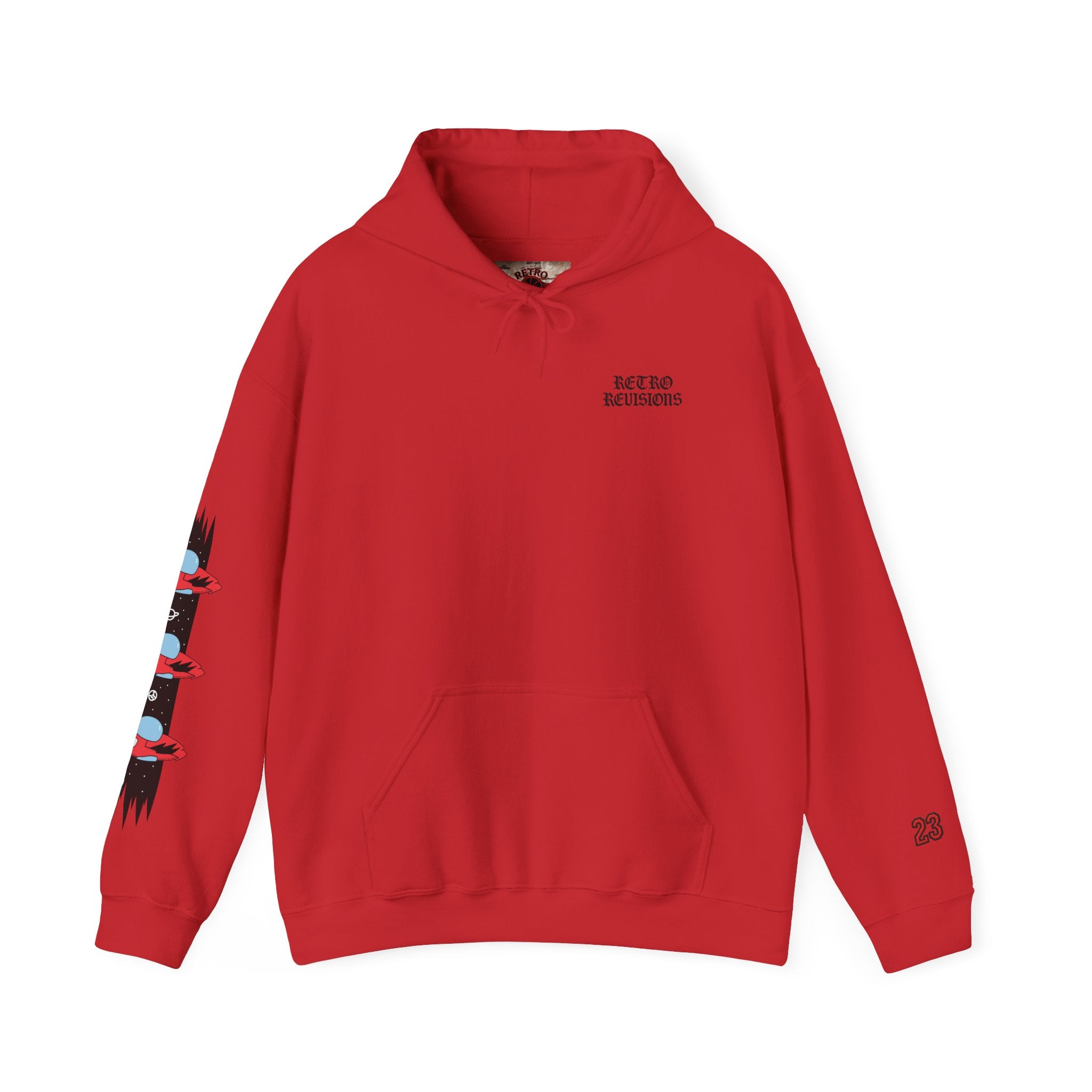 Retro-Revisions Fire Red Hoodie